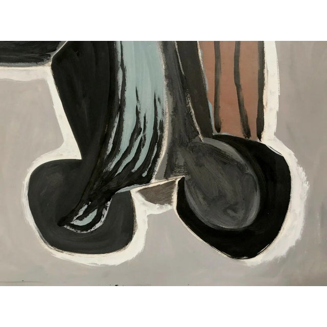 Modern Gouache by Dick Elfers, 1956 For Sale - Image 3 of 10