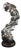 26 Inches Tall Abstract Original Sculpture by Jacob Burmood - Cold Cast Aluminum Artwork "Fluctuation" For Sale