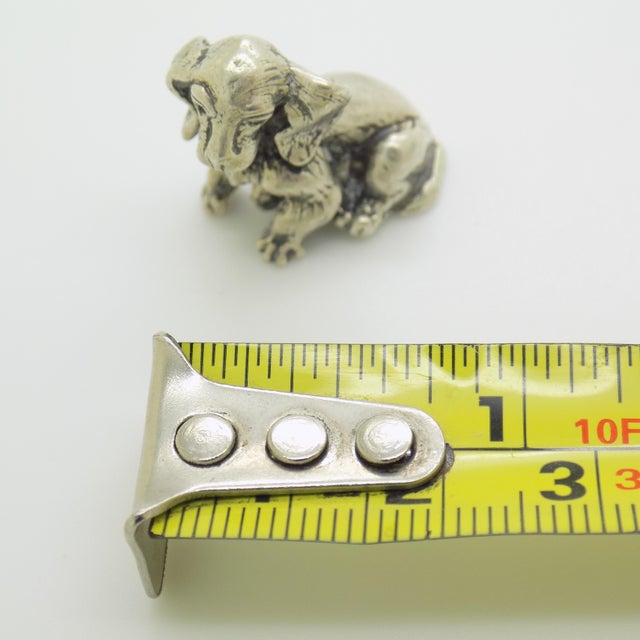 Vintage Italian Handmade Genuine Silver 800 Puppy Dog Figurine, 1970s For Sale - Image 11 of 12