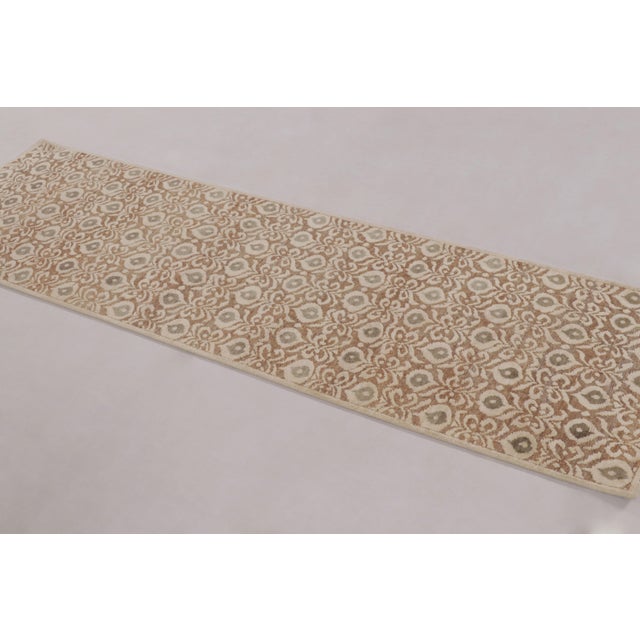 Hand-knotted in wool and natural silk, this 2x8 contemporary runner joins Rug & Kilim’s Block Print collection. The high-...
