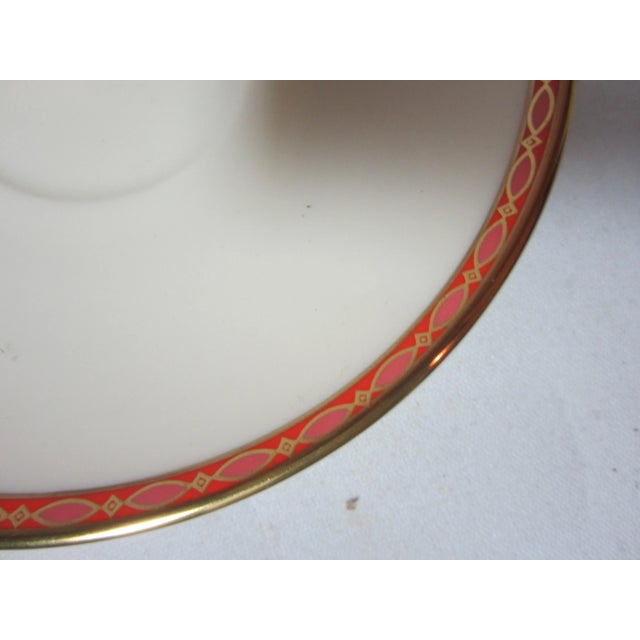Mid-Century Modern 1970s Minton Carlton Pattern Cup & Saucer - Service for 2 For Sale - Image 3 of 6
