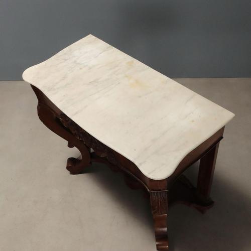 Louis Philippe Mahogany Console Tables, Set of 2 For Sale - Image 9 of 11