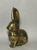 Vintage Solid Brass Bunny Rabbit Figurine For Sale - Image 6 of 12