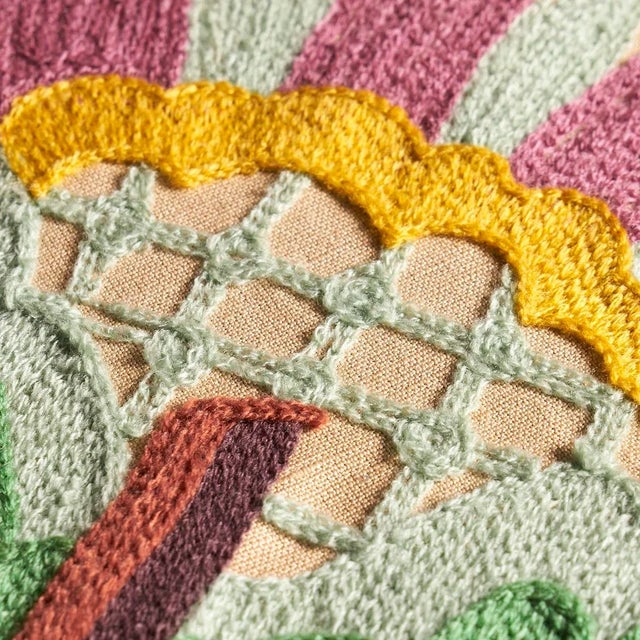 Not Yet Made - Made To Order Sample - Schumacher Mandevilla Embroidery Fabric, Document For Sale - Image 5 of 6