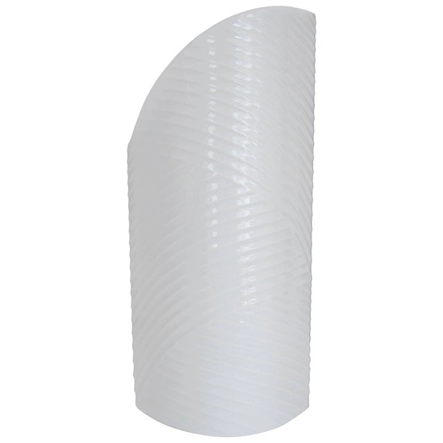 German White Asymmetric Porcelain Ceramic Vase, Germany For Sale - Image 11 of 11