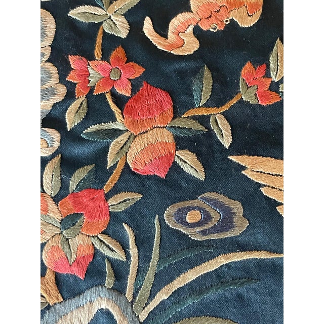 Pair Chinese Embroidered Fourth Rank Badges Qing Dynasty For Sale - Image 16 of 18