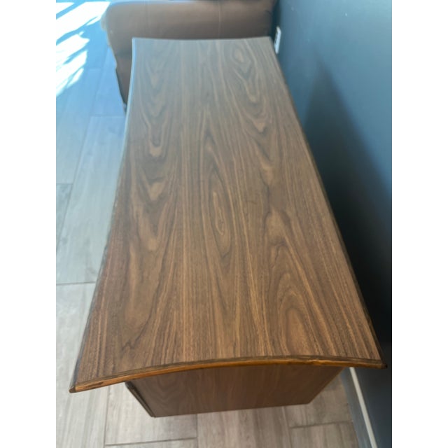 Wood Vintage MCM Bamboo and Cane Sideboard Cabinet For Sale - Image 7 of 8