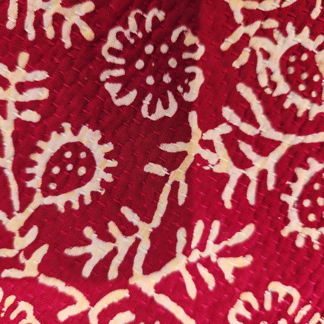 An amazing Kantha quilt from Bangladesh. A100 year old hand block printed cotton quilt with the tiniest micro stitches.