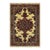 Beige & Red Persian-Style Medallion Wool Rug, Natural Dyes, 5'10" X 8'5" For Sale