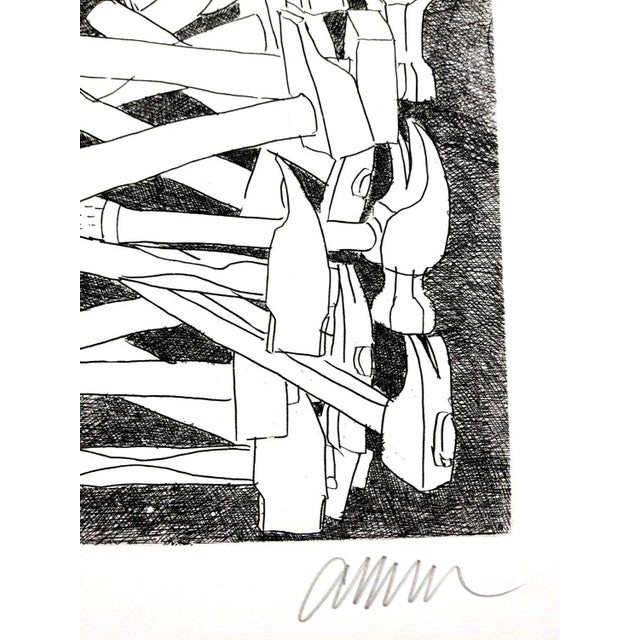Arman - Accumulations - Original Signed Etching 1980s For Sale - Image 3 of 8
