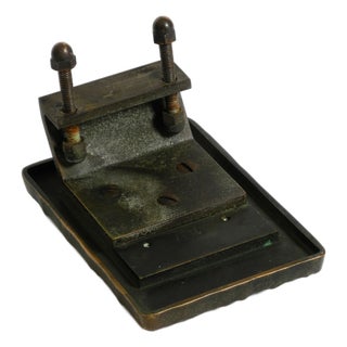 Large Brutalist Bronze Push Handle from Alpan, Germany, 1970s For Sale