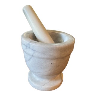 1970s Marble Mortar and Pestle For Sale