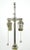 Neoclassical Pair of Mid 20th Century Neoclassical Mercury Glass Nickel Finish 2 Bulb Table Lamps For Sale - Image 3 of 12
