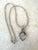 Lovely Vintage Sterling Silver Moon Stone Pendant Necklace.