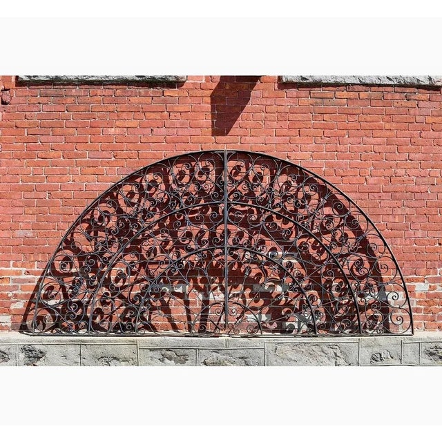 Early 20th Century Skylight Grill Antique Wrought Iron For Sale - Image 5 of 10