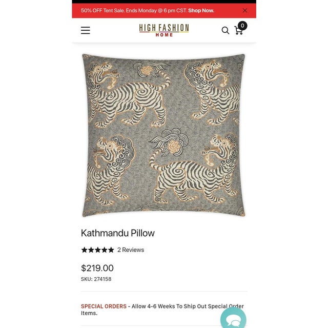 Designer Tibetan Tiger Pillow Covers Attributed to Clarence House- A Pair For Sale - Image 10 of 12