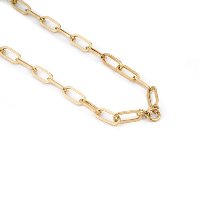 Certified 14.22Ct Aquamarine & Diamond Paperclip Pendant Necklace in 14k Gold For Sale - Image 10 of 17