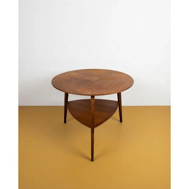 Mid-Century Modern Danish Round Teak Coffee Table by Holger G. Jensen, 1960s For Sale - Image 3 of 3