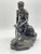 Metal Seated Athletic Youth, Bronze Sculpture For Sale - Image 7 of 18