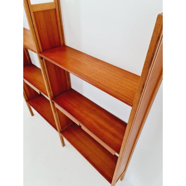 Vintage Danish Freestanding Bookshelf System in Teak by Bengt Ruda, 1960s For Sale - Image 4 of 11