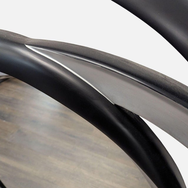 Contemporary Coaster Silver/Black Contemporary Mirror For Sale - Image 3 of 7