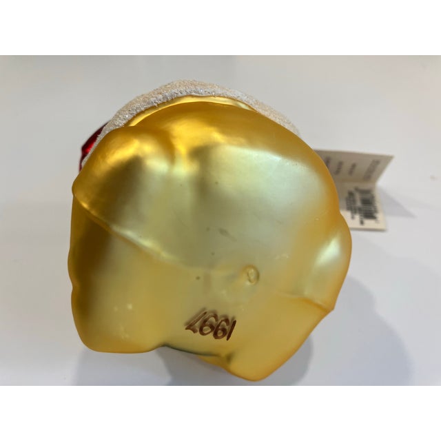 Figurative 1997 Pooh Bear Glass Ornament For Sale - Image 3 of 9