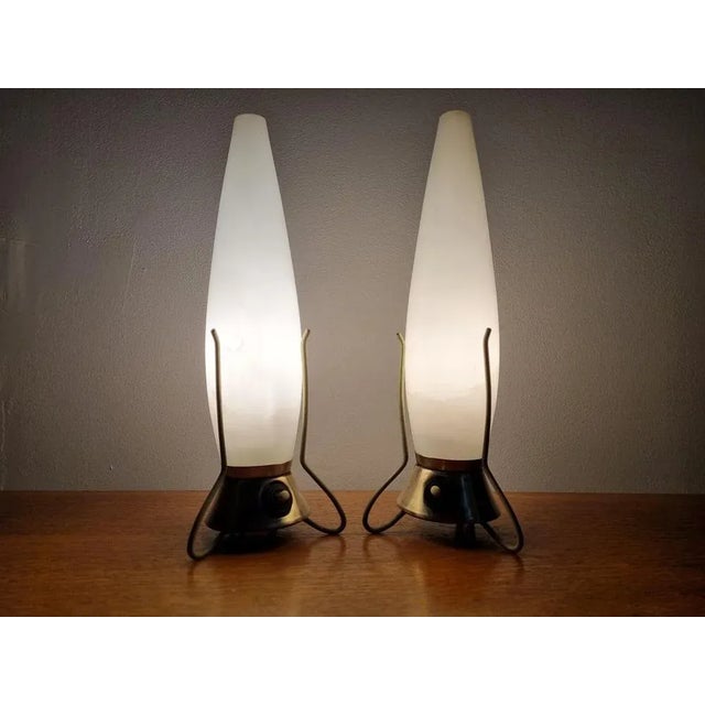 Mid-Century Zukov Rocket Table Lamps, 1960s, Set of 2 For Sale - Image 13 of 15