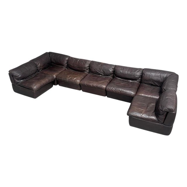 Large Modular Sofa from Rolf Benz, 1970s, Set of 7 For Sale