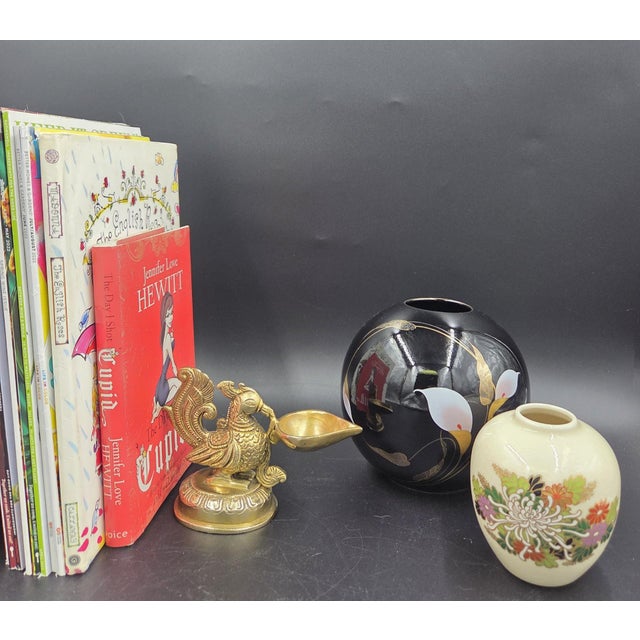 Vintage Mid-Century Solid Handcrafted Brass Peacock Diya- Oil Lamp For Sale - Image 17 of 18