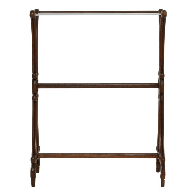 1900s French Wooden Towel Rack For Sale