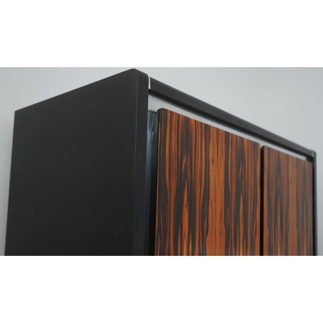 John Stuart Mid Century Modern Macassar Dresser Armoire For Sale - Image 11 of 17