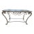 Vintage Hand Forged French Provincial Marble Top Coffee Table For Sale