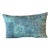 Blue Printed Floral Lumbar Decorative Pillow From Portugal #1 For Sale