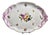 Antique Fruit Bouquet Porcelain Ribbon Tray from Herend, 1920s For Sale