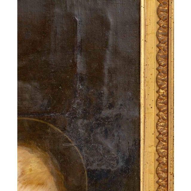 Textile After Raphael "Orleans Madonna" Oil on Canvas For Sale - Image 7 of 10