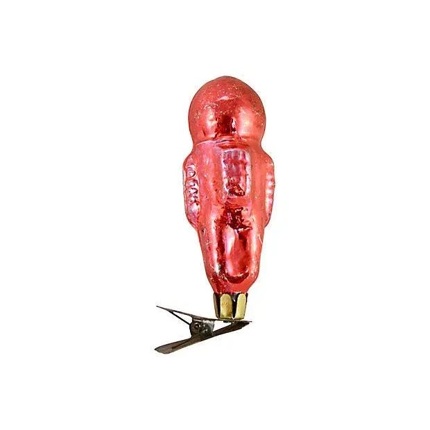 Mid-Century Modern Blown Glass Cosmonaut Clip Ornament For Sale - Image 3 of 6
