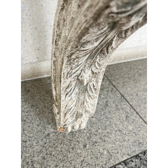 White-Painted Wood Wall Shelves With Serpentine Brackets - A Pair For Sale - Image 10 of 13