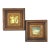 Mid-Century Italian Framed Miniature Silk Prints After Pieter Bruegel - A Pair For Sale
