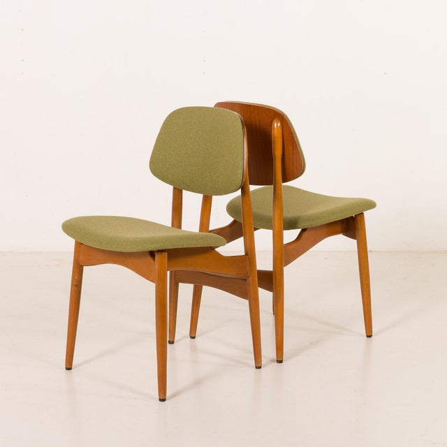 Mid-Century Modern Scandinavian Chairs in the style of Arne Hovmand Olsen, 1970s, Set of 4 For Sale - Image 10 of 18