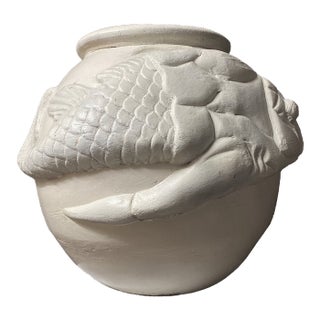 1970's Large Fish Relief Planter For Sale