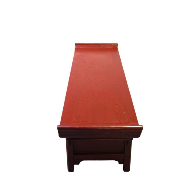 This low (17 inch) console table features a distinctive everted-end tabletop, a silhouette traditionally associated with...