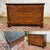 Empire-style mahogany chest of drawers with marble top, 19th century - W=1.27m D=57cm H=85.5cm