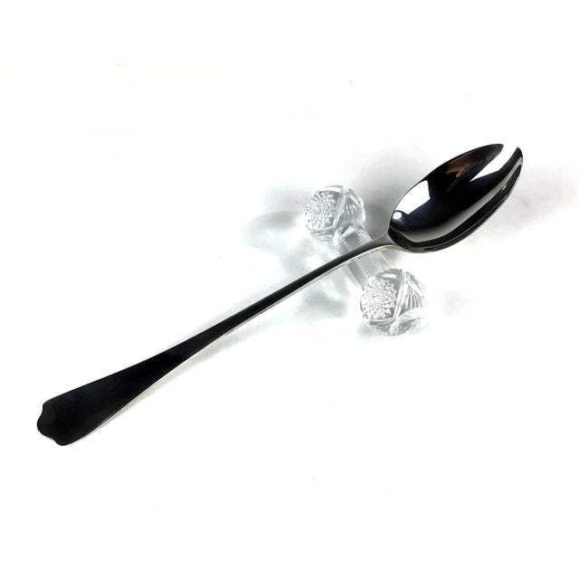 Metal Large Reed & Barton Silver Plate Serving Spoon For Sale - Image 7 of 8