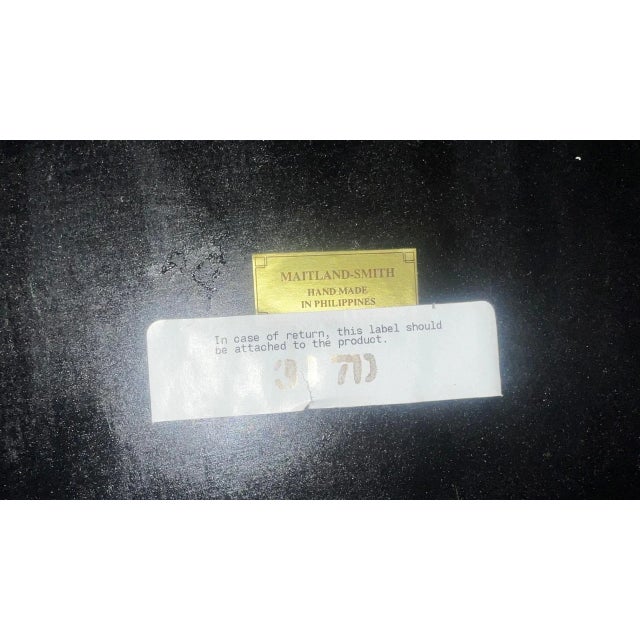 Maitland-Smith Tooled Leather Console Table For Sale - Image 10 of 10