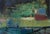 1960s Signed Mid Century Horizontal Abstract Painting For Sale - Image 12 of 15
