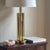 Vintage Mid-Century Modern Tiered Cylindrical Brass Table Lamp For Sale - Image 16 of 18