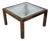 Large Goatskin, Parchment and Glass Side Table by Aldo Tura, 1978 For Sale