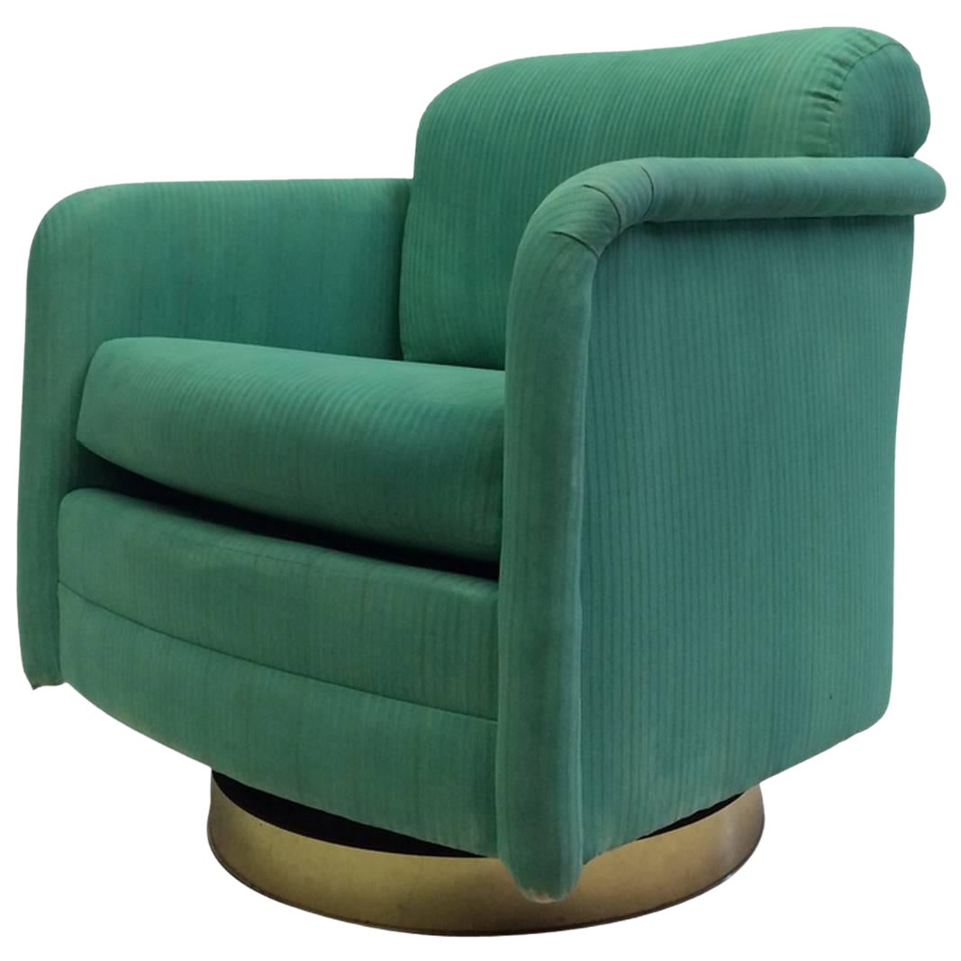 Milo Baughman Swivel Chair | Chairish