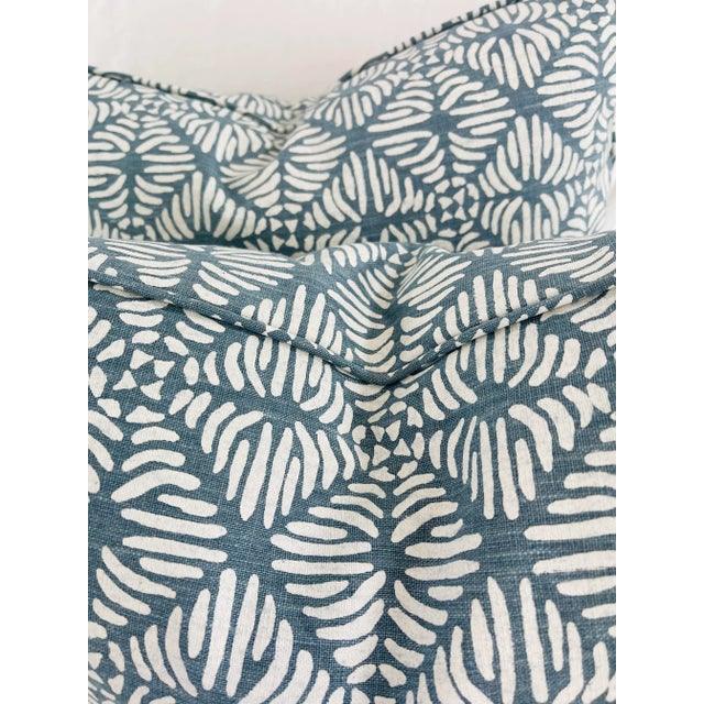 Transitional Peter Fasano "Kori" in Blue 16"x20" Pillows-A Pair For Sale - Image 3 of 5