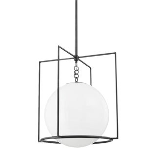 Mitzi Frankie 1-Light Large Pendant, Old Bronze For Sale